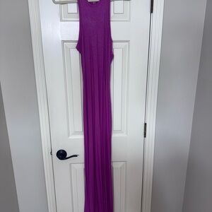 Purple Sleeveless Maxi Dress
